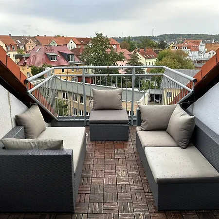 Schoene Neue Dg Mit Sonniger Dachterrasse Und Fantastischem Ausblick Νάουμπουργκ