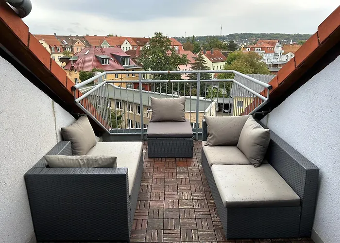 Schoene Neue Dg Mit Sonniger Dachterrasse Und Fantastischem Ausblick Naumburg