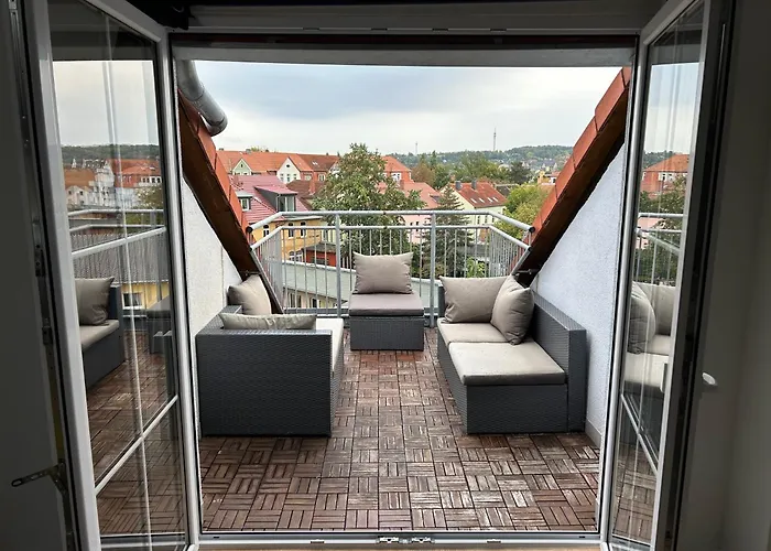 Apartman Schoene Neue Dg Mit Sonniger Dachterrasse Und Fantastischem Ausblick Naumburg