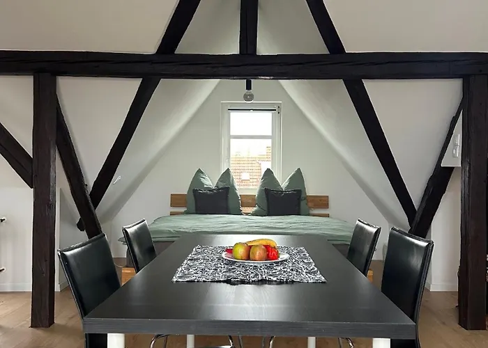 Schoene Neue Dg Mit Sonniger Dachterrasse Und Fantastischem Ausblick Apartman Naumburg